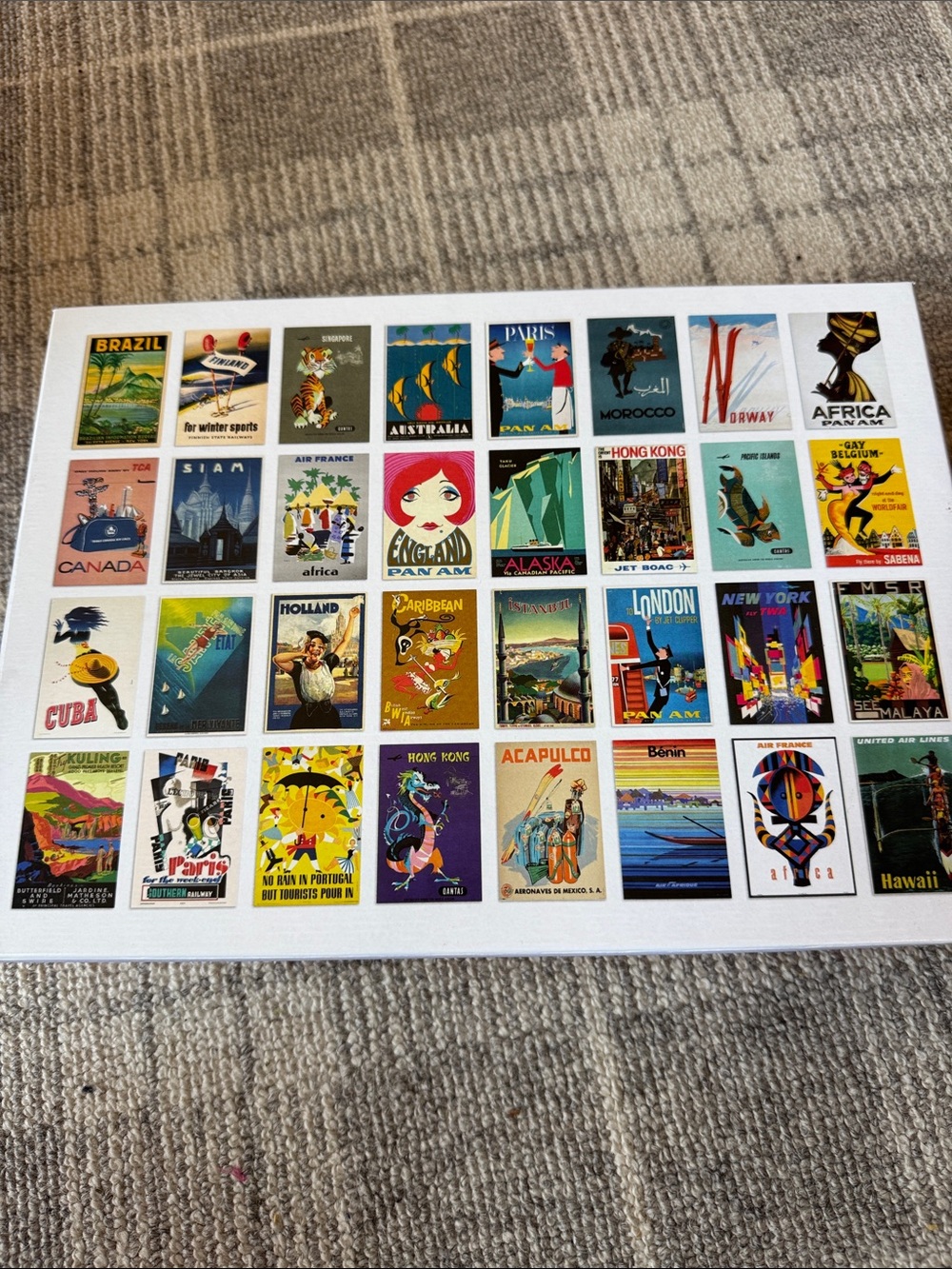 Happily 1000 piece puzzle - vintage  Travel Posters